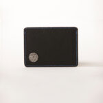 The MW genuine leather cardholder has 4 card slots and a compartment for bills.