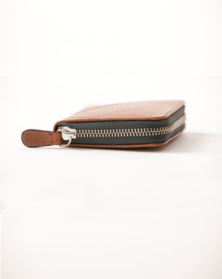 The Most leather wallet for men and women comes with an all-round zipper that keeps everything safe inside.